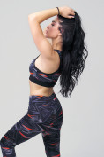 Оптом Спортивный костюм для фитнеса женский темно-серого цвета 212906TC в Самаре, фото 9
