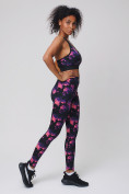 Оптом Спортивный костюм для фитнеса женский темно-фиолетового цвета 212906TF в Сочи, фото 6