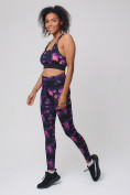 Оптом Спортивный костюм для фитнеса женский темно-фиолетового цвета 212906TF, фото 8
