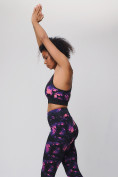Оптом Спортивный костюм для фитнеса женский темно-фиолетового цвета 212906TF, фото 10