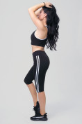 Оптом Спортивный костюм для фитнеса женский черного цвета 212908Ch в Сочи, фото 4