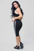 Оптом Спортивный костюм для фитнеса женский черного цвета 212908Ch в Казани, фото 5