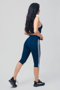 Оптом Спортивный костюм для фитнеса женский темно-синего цвета 212908TS в Самаре, фото 5