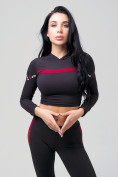 Оптом Спортивный костюм для фитнеса женский черного цвета 212912Ch в Перми, фото 12