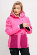 Оптом Горнолыжная куртка MTFORCE женская розового цвета 2153R в Екатеринбурге