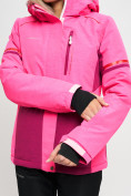 Оптом Горнолыжная куртка MTFORCE женская розового цвета 2153R в Казани, фото 7
