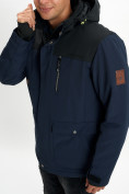 Оптом Молодежная зимняя куртка мужская темно-синего цвета 2155TS в Екатеринбурге, фото 11