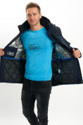 Оптом Молодежная зимняя куртка мужская темно-синего цвета 2155TS в Казани, фото 14