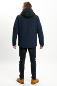 Оптом Молодежная зимняя куртка мужская темно-синего цвета 2155TS в Казани, фото 4