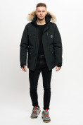 Оптом Куртка зимняя мужская удлиненная с мехом хаки цвета 2159-1Ch в Екатеринбурге, фото 12