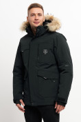 Оптом Куртка зимняя мужская удлиненная с мехом хаки цвета 2159-1Ch в Екатеринбурге, фото 6