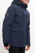 Оптом Молодежная зимняя куртка мужская темно-синего цвета 2159TS, фото 10