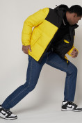 Оптом Спортивная куртка MTFORCE мужская желтого цвета 2161J в Екатеринбурге, фото 16