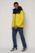 Оптом Спортивная куртка MTFORCE мужская желтого цвета 2161J в Казани, фото 2