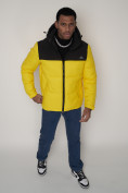 Оптом Спортивная куртка MTFORCE мужская желтого цвета 2161J в Казани, фото 7