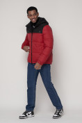 Оптом Спортивная куртка MTFORCE мужская красного цвета 2161Kr в Екатеринбурге, фото 2