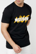 Оптом Мужские футболки с принтом желтого цвета 22013J в Казани, фото 5