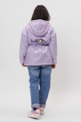 Оптом Куртка демисезонная для девочки фиолетового цвета 22001F в Казани, фото 2
