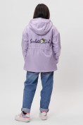 Оптом Куртка демисезонная для девочки фиолетового цвета 22001F в Екатеринбурге, фото 8