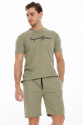 Оптом Комплект шорты и футболка хаки цвета 220031Kh в Перми, фото 6