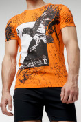 Оптом Подростковая футболка оранжевого цвета 220036O в Екатеринбурге, фото 7