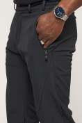 Оптом Брюки спортивные софтшелл MTFORCE мужские черного цвета 22004Ch, фото 10