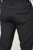 Оптом Брюки спортивные софтшелл MTFORCE мужские черного цвета 22004Ch, фото 12