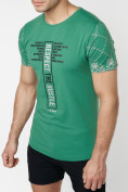 Оптом Подростковая футболка зеленого цвета 220072Z в Екатеринбурге, фото 7