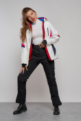 Оптом Горнолыжная куртка женская зимняя белого цвета 2201-1Bl в Омске, фото 20