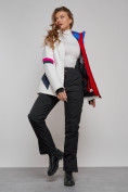 Оптом Горнолыжная куртка женская зимняя белого цвета 2201-1Bl, фото 21