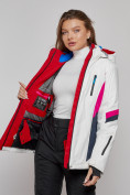 Оптом Горнолыжная куртка женская зимняя белого цвета 2201-1Bl, фото 9