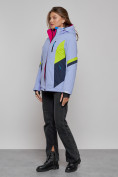 Оптом Горнолыжная куртка женская зимняя фиолетового цвета 2201-1F во Владивостоке, фото 12