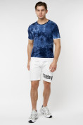 Оптом Мужская футболка варенка темно-синего цвета 221004TS в Казани, фото 5