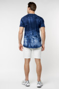 Оптом Мужская футболка варенка темно-синего цвета 221005TS в Казани, фото 8