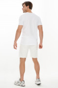 Оптом Костюм шорты и футболка белого цвета 221007Bl в Перми, фото 3