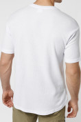 Оптом Однотонная футболка белого цвета 221063Bl в Казани, фото 6