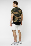 Оптом Мужская футболка с принтом камуфляж цвета 221083Kf в Казани, фото 6