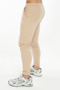Оптом Костюм штаны с футболкой бежевого цвета 221086B в Перми, фото 8