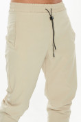 Оптом Костюм джоггеры с футболкой бежевого цвета 221096B в Перми, фото 7