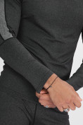 Оптом Комплект мужского термобелья без начеса темно-серого цвета 2210TC в Ростове-на-Дону, фото 14