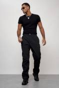 Оптом Брюки утепленный мужской зимние спортивные черного цвета 2211-1Ch в Астане, фото 5