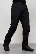 Оптом Брюки утепленный мужской зимние спортивные черного цвета 2211-1Ch в Волгоградке, фото 3