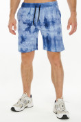 Оптом Мужские шорты варенки синего цвета 221102S