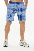 Оптом Мужские шорты варенки синего цвета 221102S в Екатеринбурге, фото 2