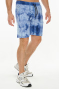 Оптом Мужские шорты варенки синего цвета 221102S в Перми, фото 3