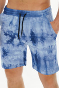 Оптом Мужские шорты варенки синего цвета 221102S в Перми, фото 5