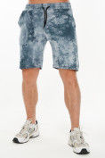 Оптом Мужские шорты варенки голубого цвета 221102Gl, фото 2