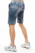 Оптом Мужские шорты варенки голубого цвета 221103Gl в Казани, фото 5