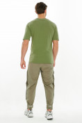 Оптом Костюм штаны с футболкой хаки цвета 221117Kh, фото 3