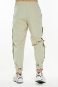 Оптом Костюм штаны с футболкой бежевого цвета 221117B, фото 7